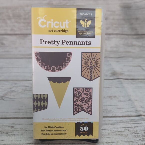 Cricut Pretty Pennants art cartridge - Complete - Picture 1 of 4